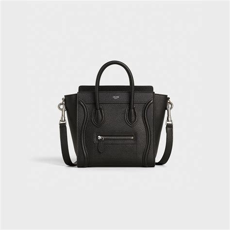 celine nano black calfskin|celine nano bag.